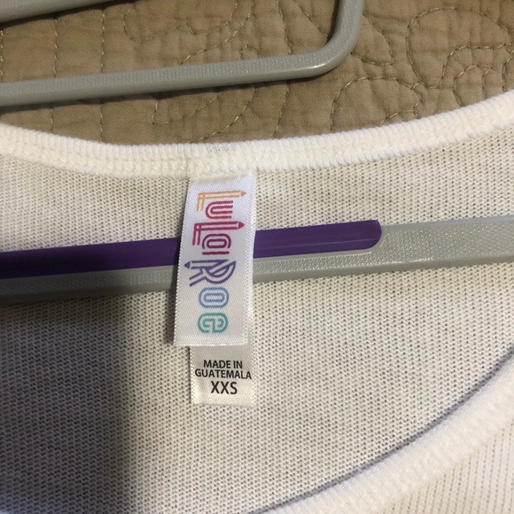 LuLaRoe XXS true white Classic T NWOT - Picture 2 of 3